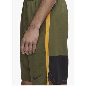 Nike Dri-FIT Knit Training Hybrid Shorts Men's S Tall Green Black DM5944-326